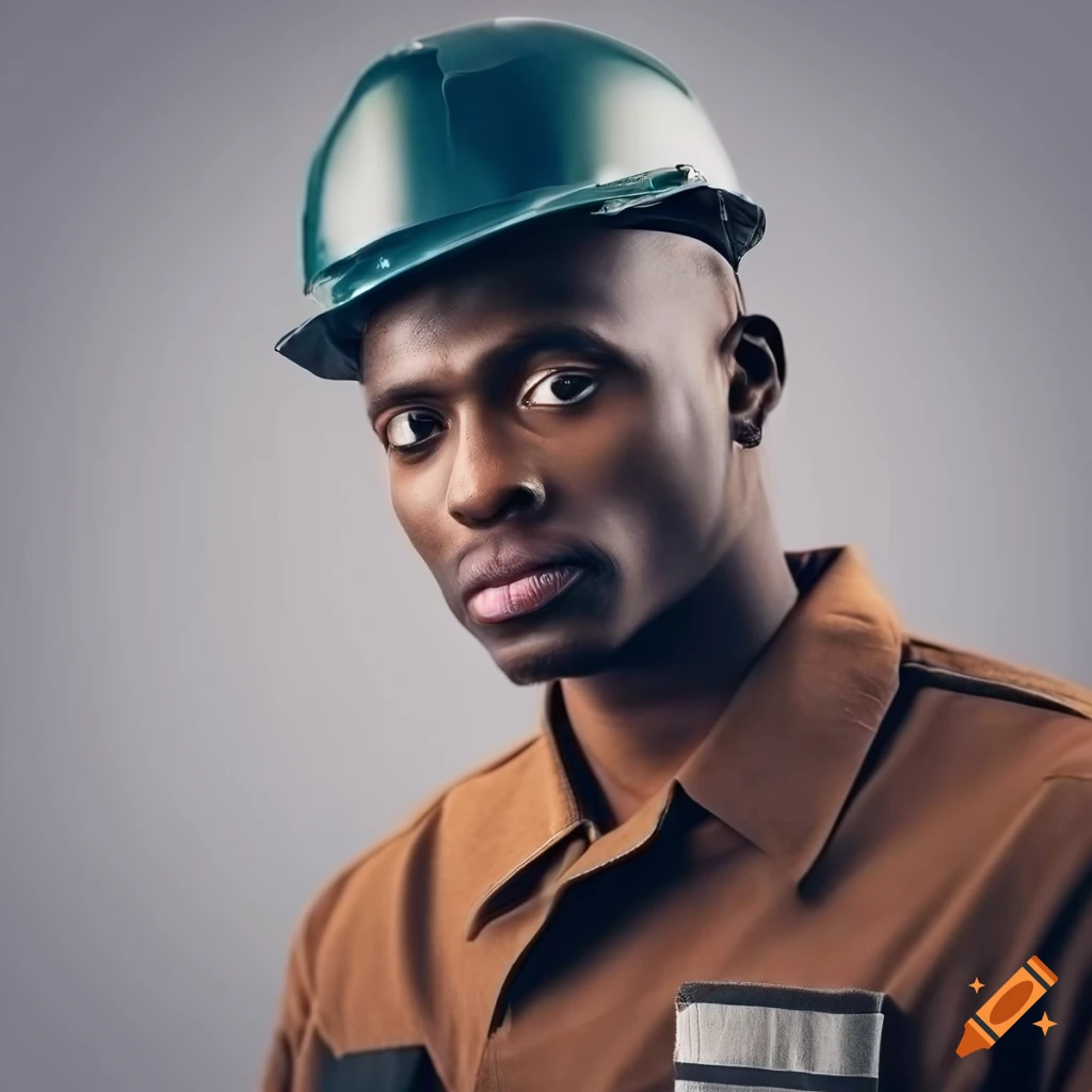 portrait of a black man engineer