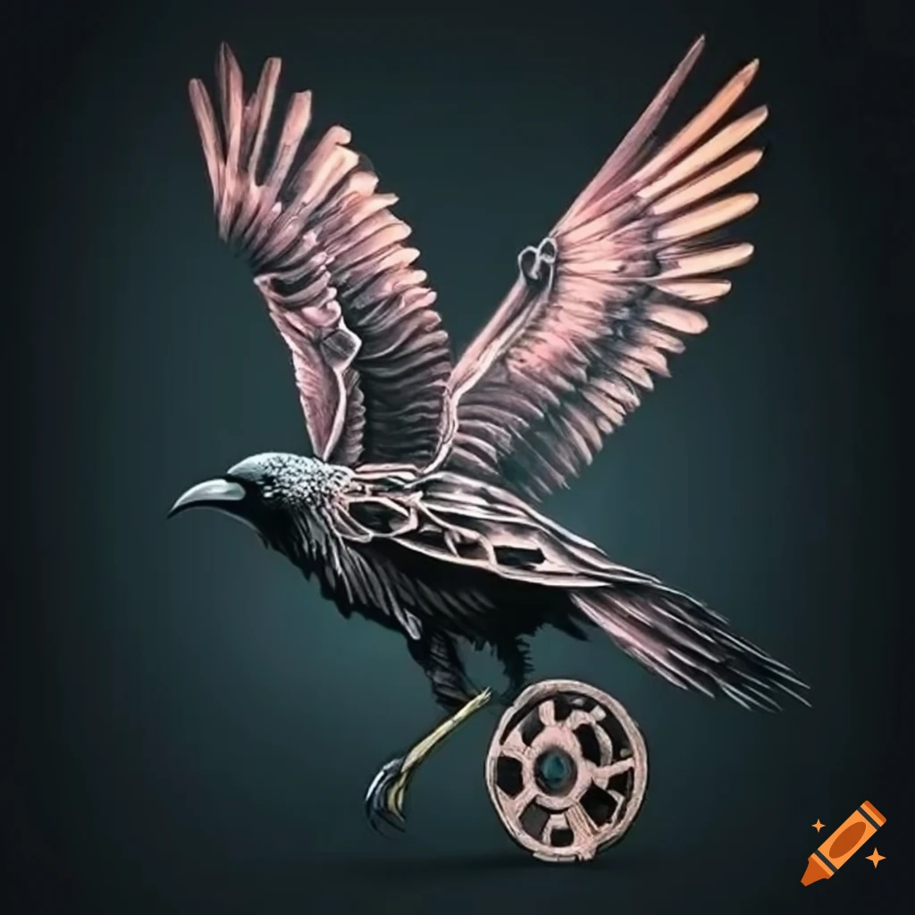Common raven Tattoo Art, crow, animals, vertebrate, fictional Character png  | PNGWing