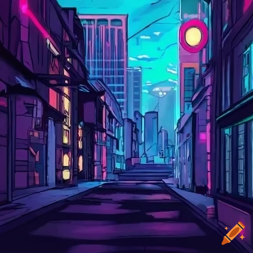 A japanese alleyway, in the style of ihiroshi nagai | Stable Diffusion