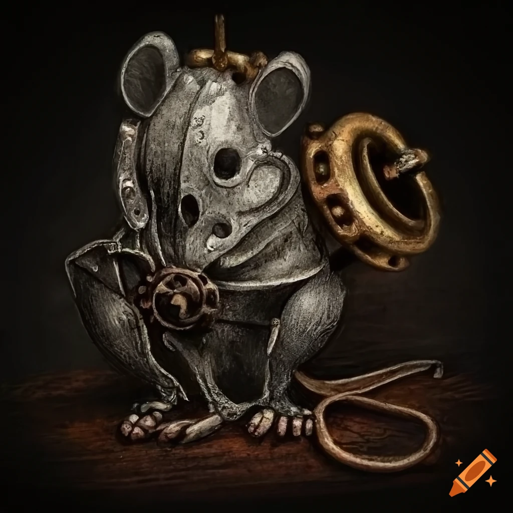 Steampunk style illustration of a rat on a tug boat on Craiyon