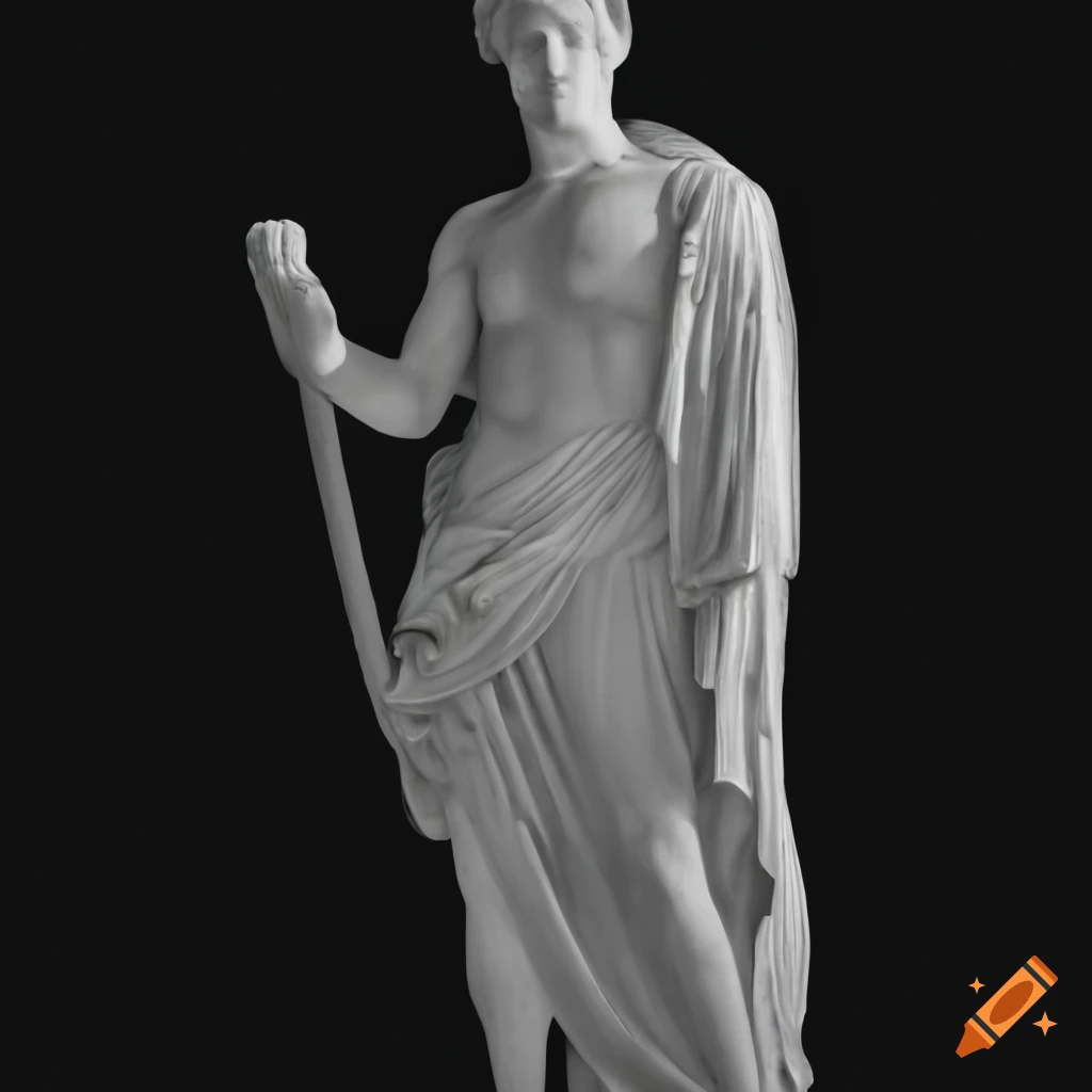 Marble statues of greek gods on Craiyon