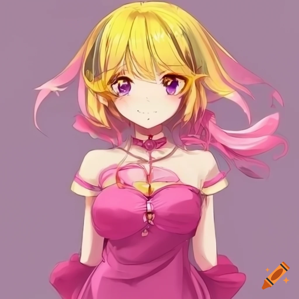 Anime power pink and yellow Animated Picture Codes and Downloads  #120593787,710299434