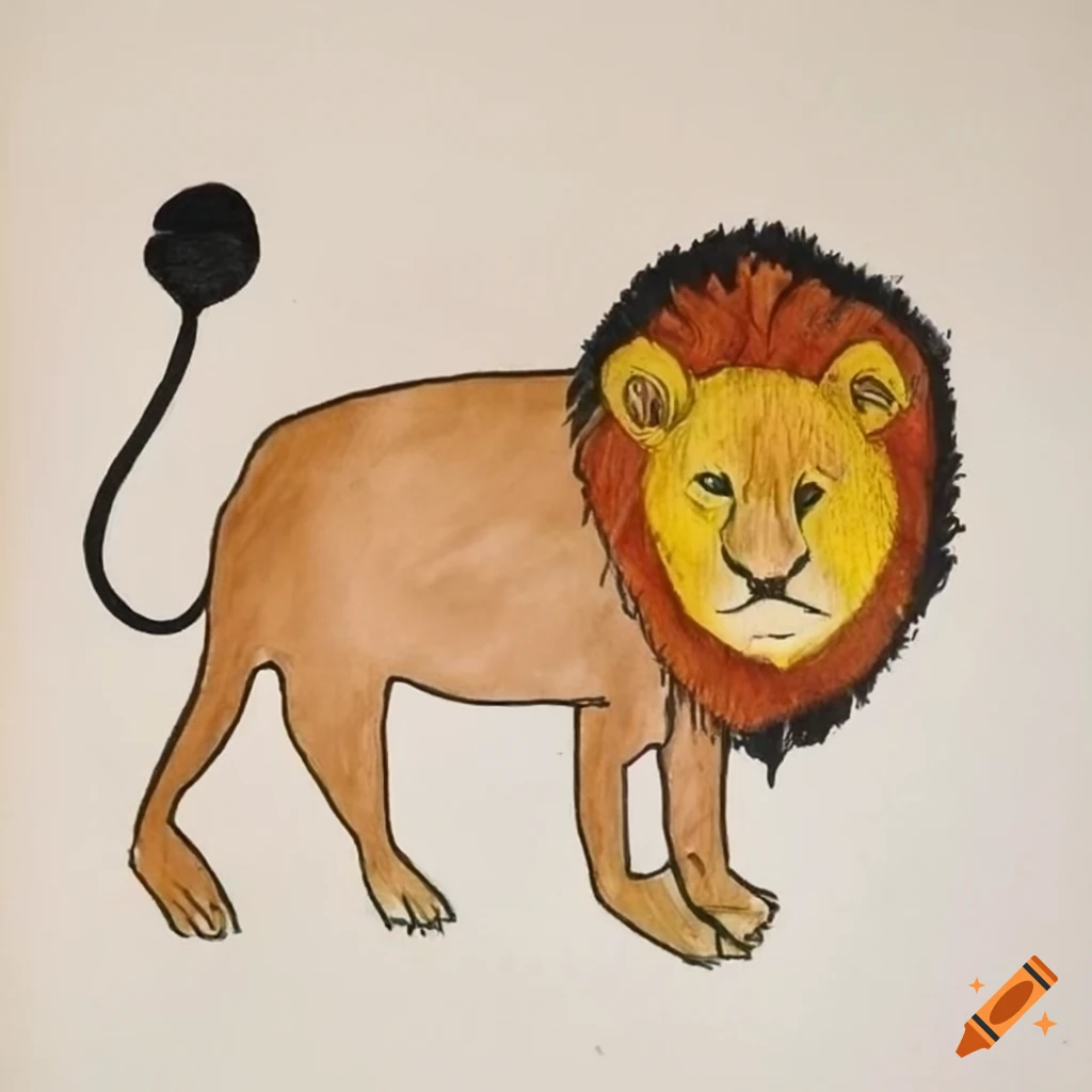 How to Draw a Lion for Kids-saigonsouth.com.vn