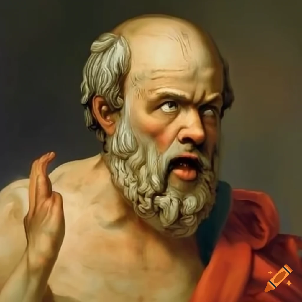 Image of seneca and socrates on Craiyon