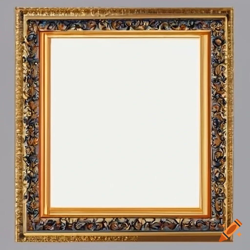Traditional rectangular frame for artwork on Craiyon
