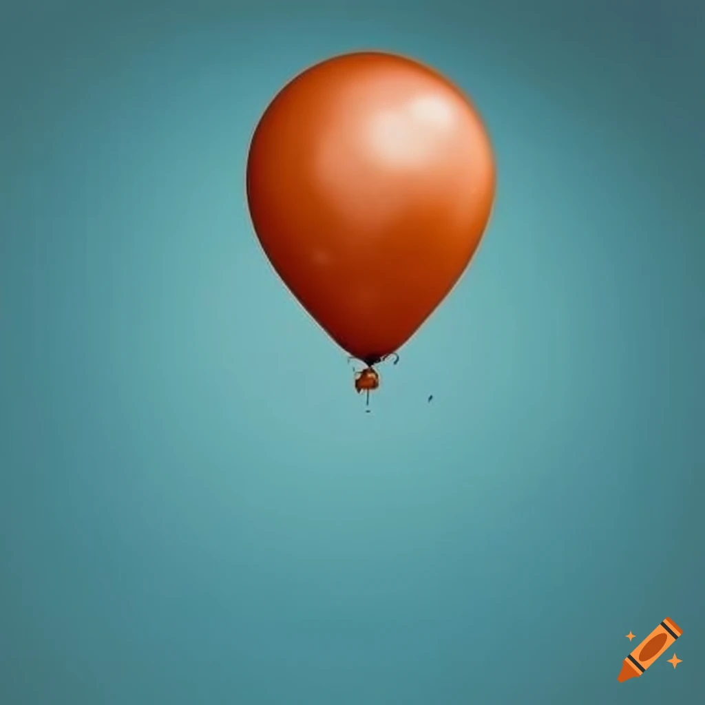 Colorful balloon floating in the air