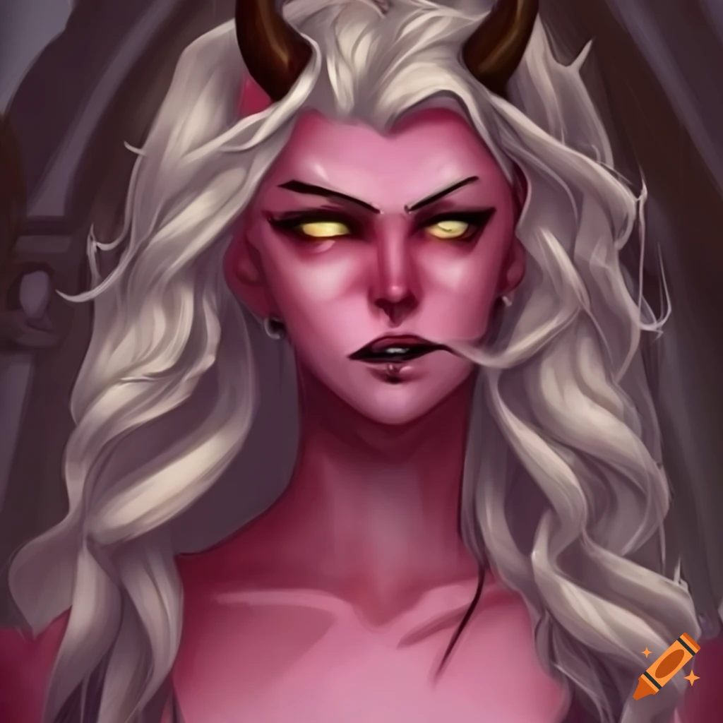 Image Of An Evil Tiefling With Blonde Hair On Craiyon 4814