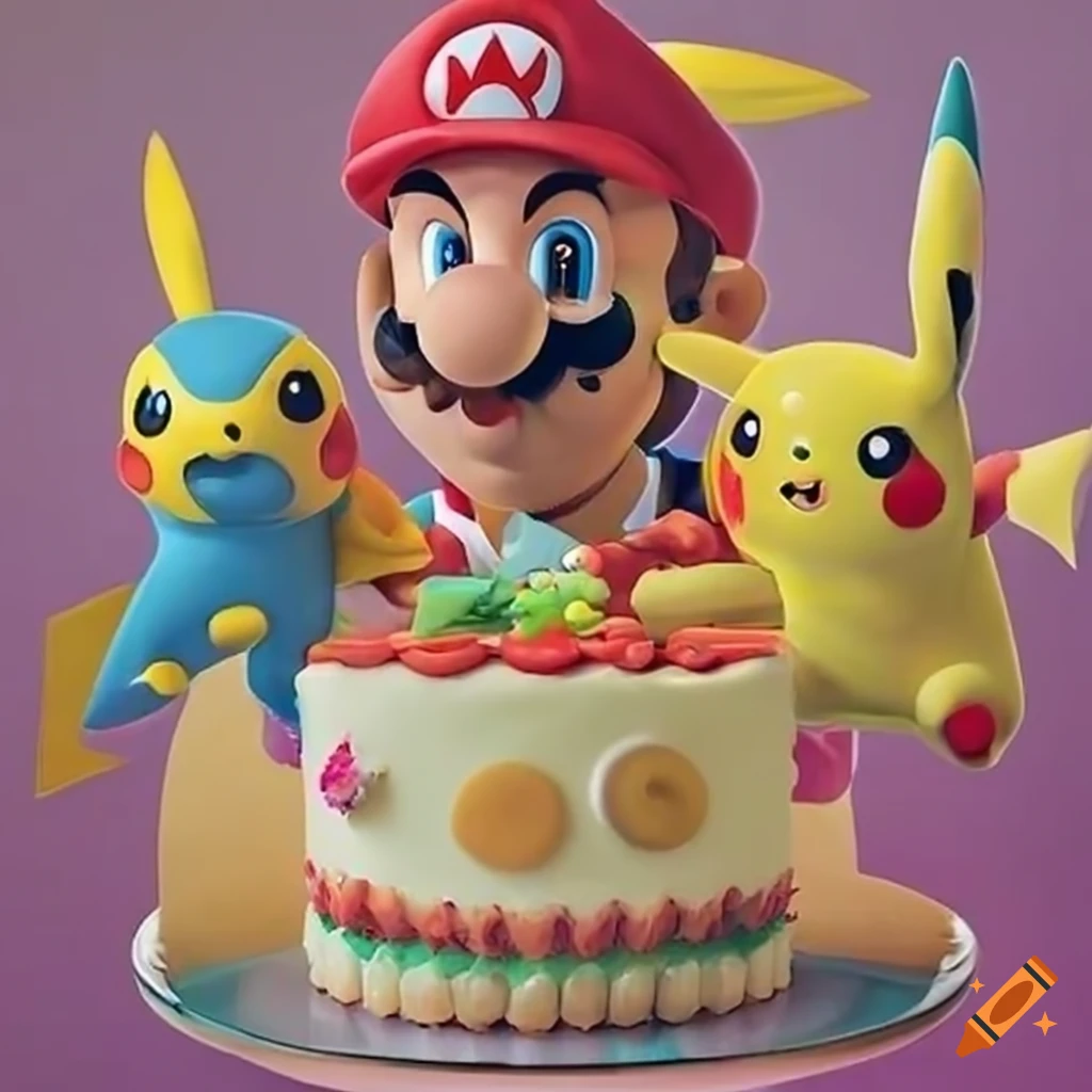 Mario Cupcake Cake - Grandma's Country Oven Bake Shoppe