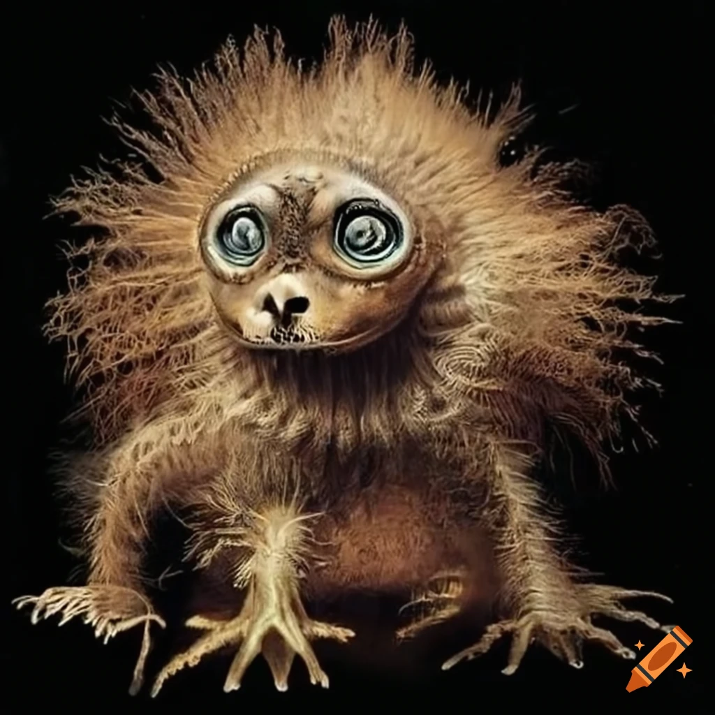 playful animals with furballs
