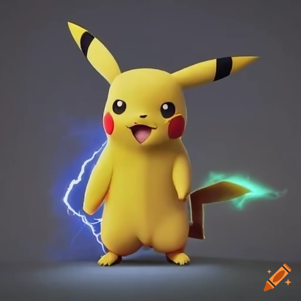 Pikachu in a winter theme in 4k resolution on Craiyon