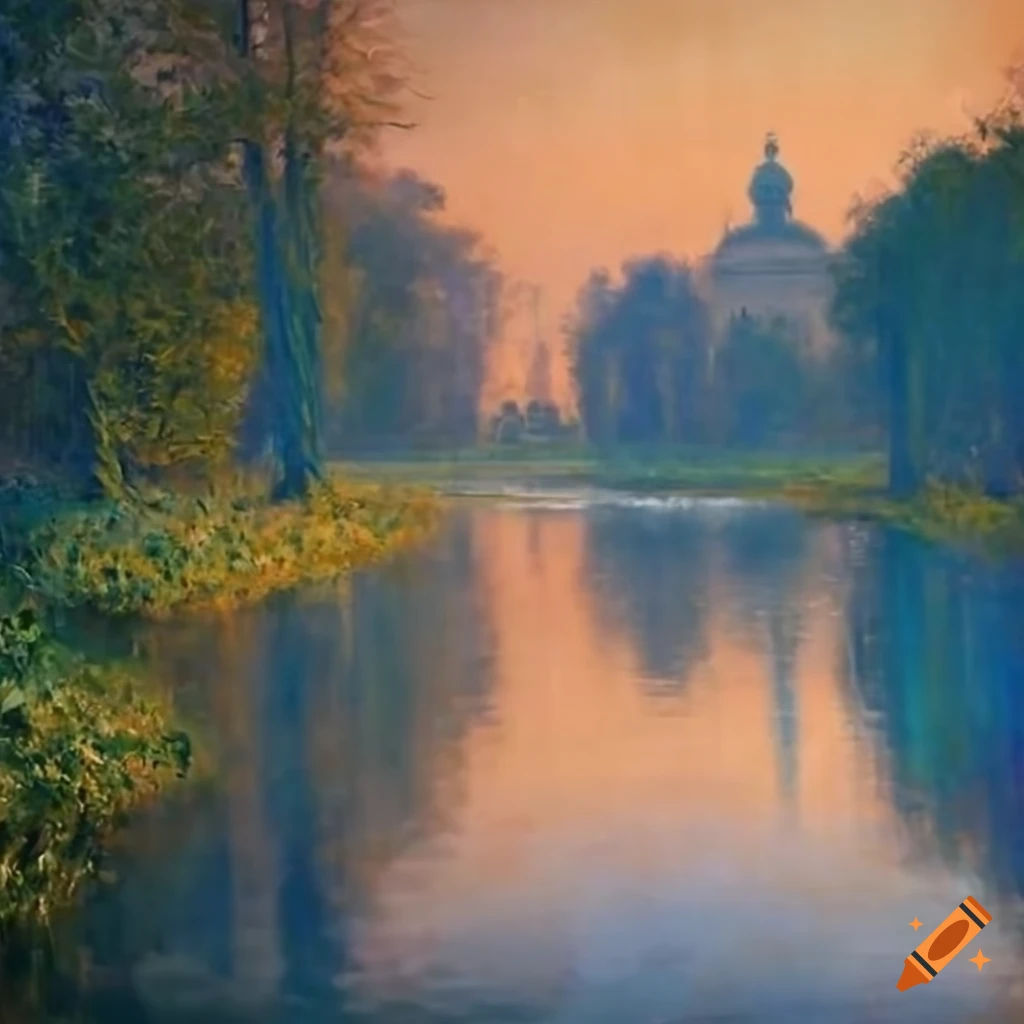 London painting by claude monet on Craiyon