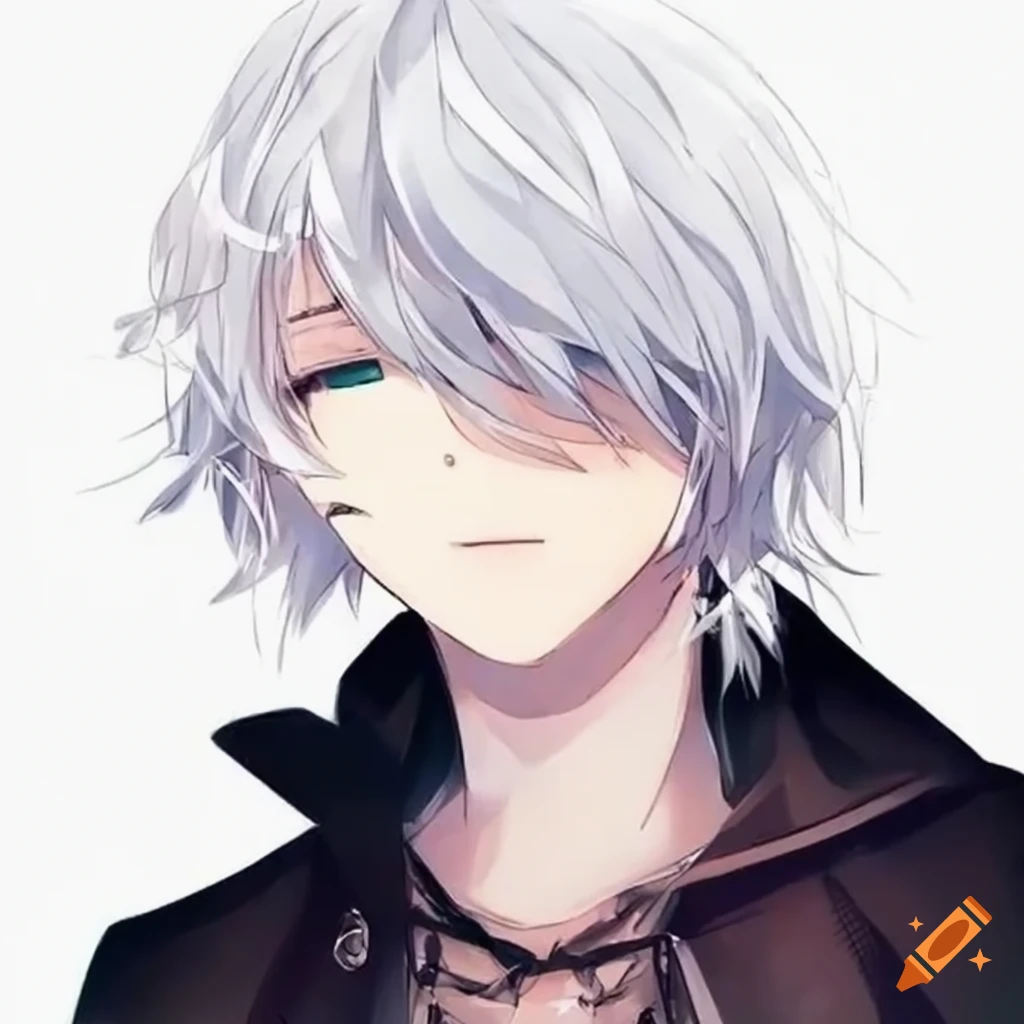 white-haired anime boy named Rich