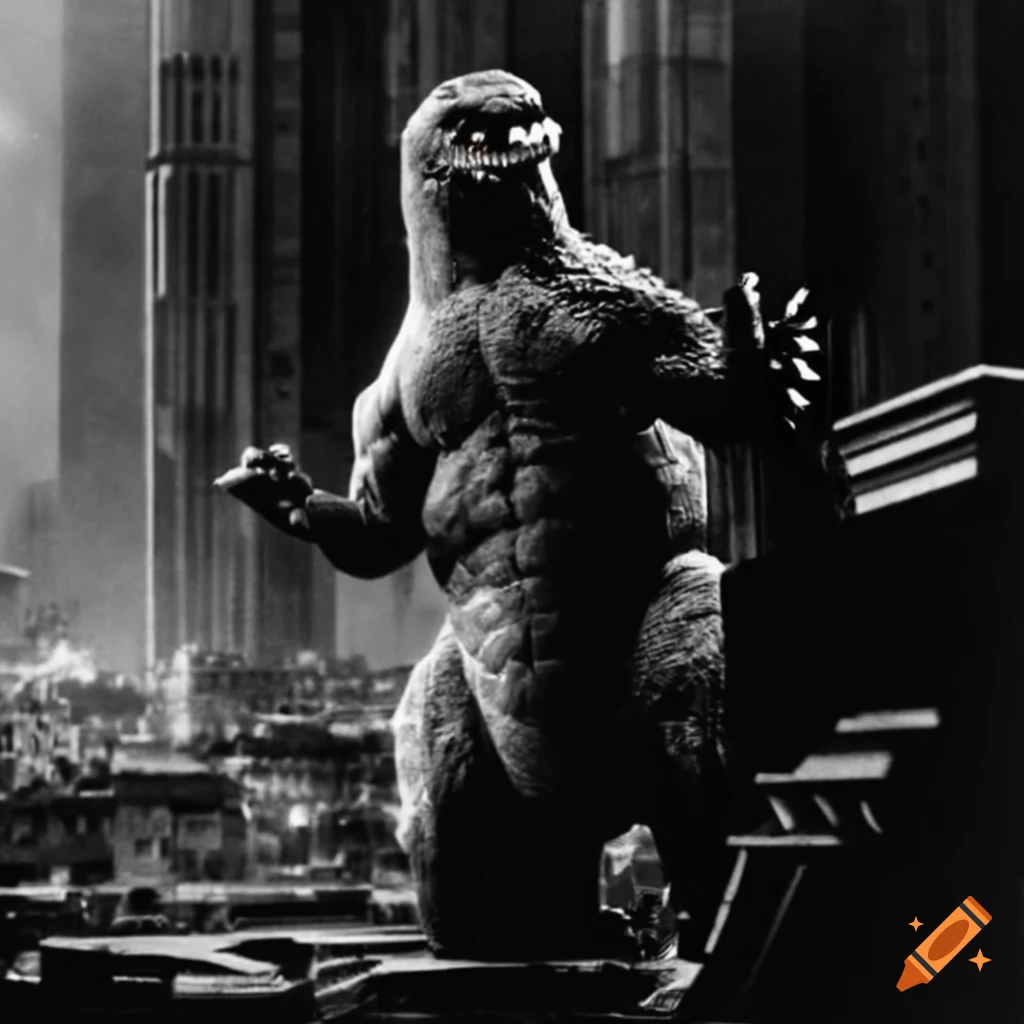 image of Godzilla attacking Metropolis