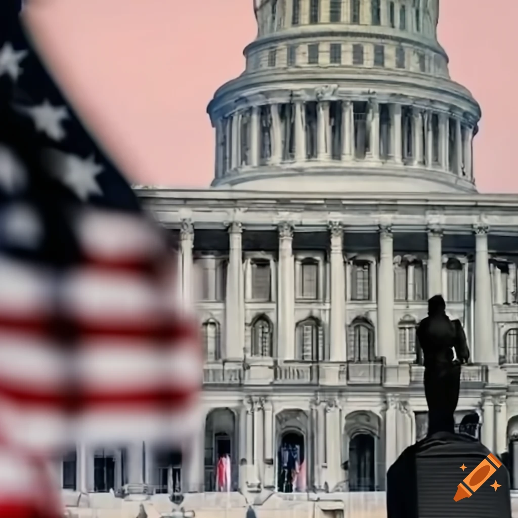 image of the U.S. Constitution document with diverse politicians