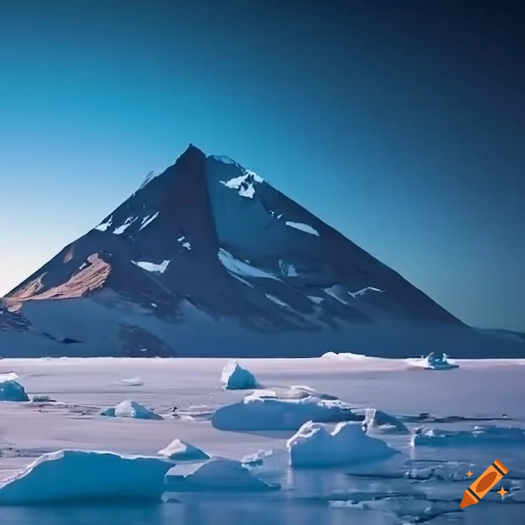 Image of mysterious pyramids in antarctica on Craiyon