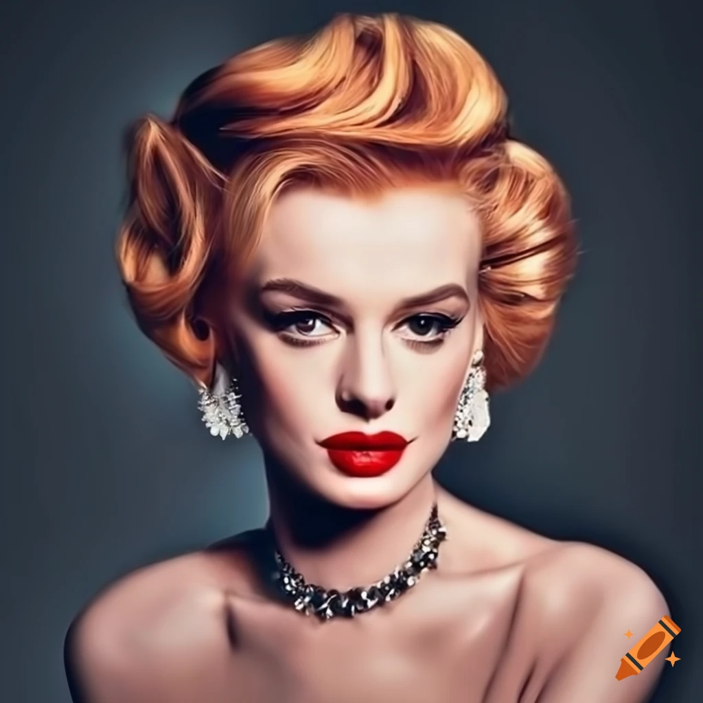 Portrait Of A Beautiful Young Lady In An Old fashioned Evening Dress On 
