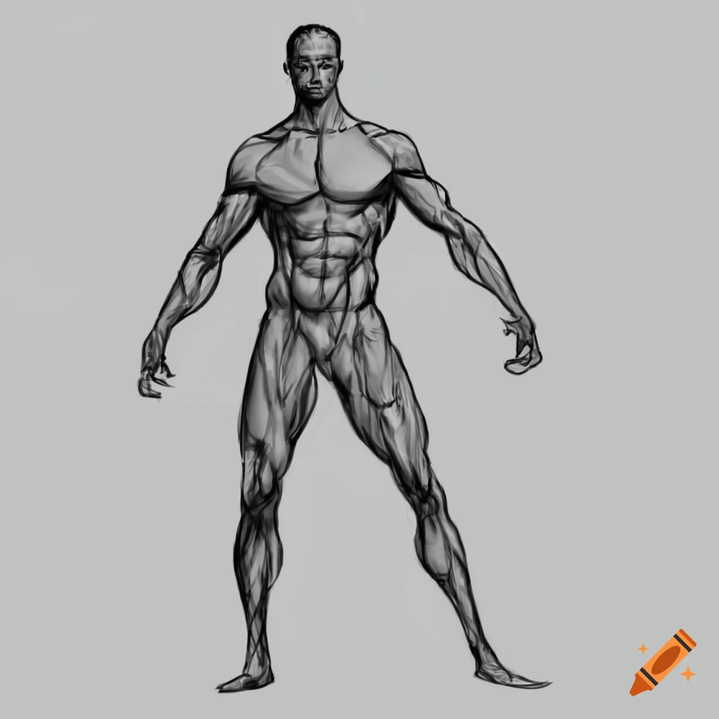 Body anatomy - Male alexrivasv - Illustrations ART street