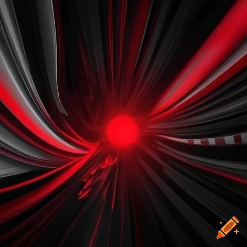 energetic and futuristic profile picture in red and black