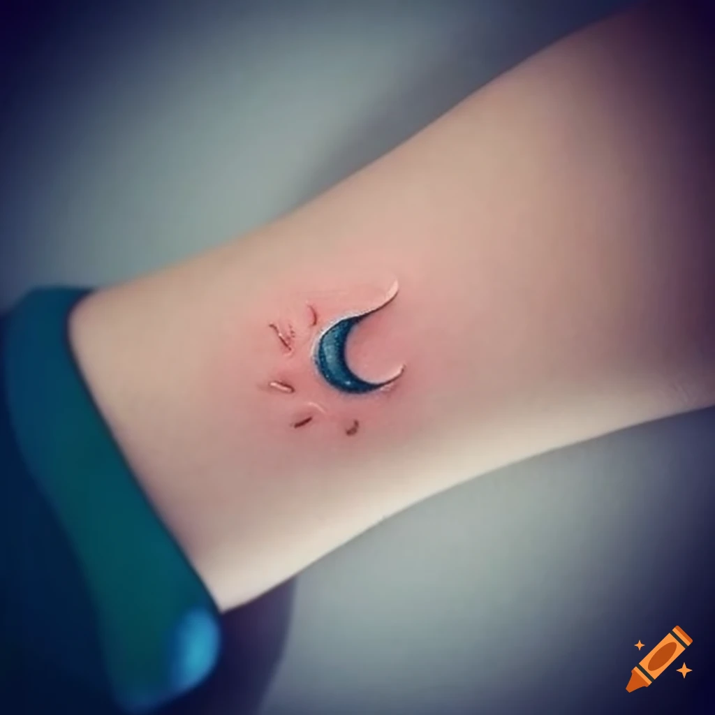 Elegant Sun and Moon Permanent Tattoos for Teen - Tattookart
