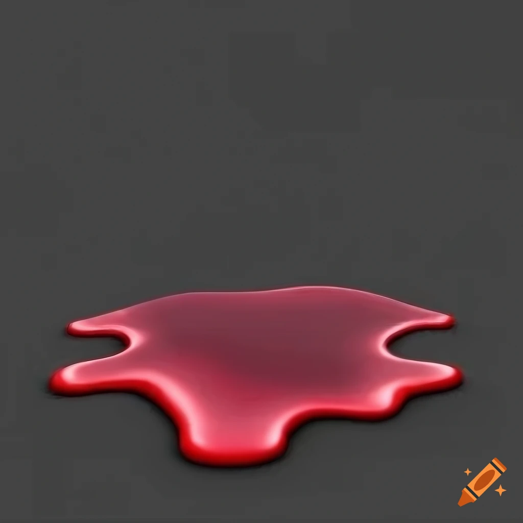 3D render of melting hearts on a plain background