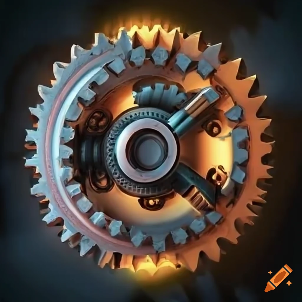 intricate gears in motion