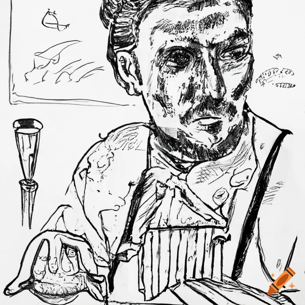 Illustration Of A Bartender In A Bar illustration-of-a-bartender-in-a-bar