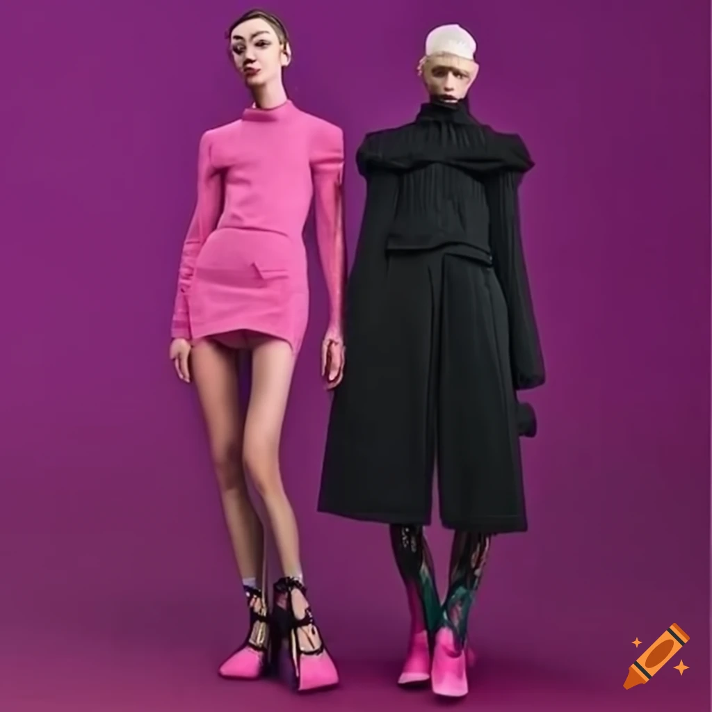 black and pink balenciaga