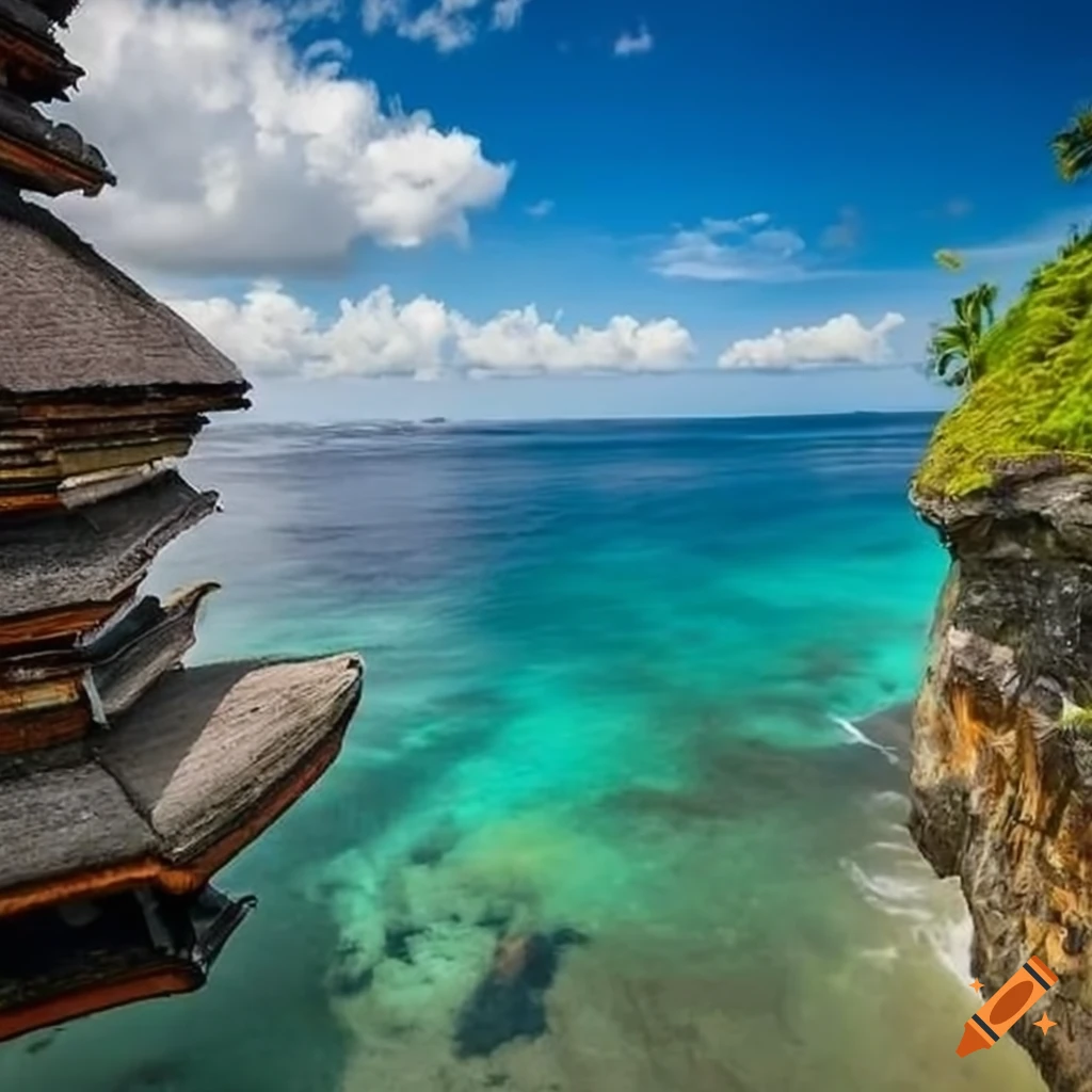 stunning view of Bali island