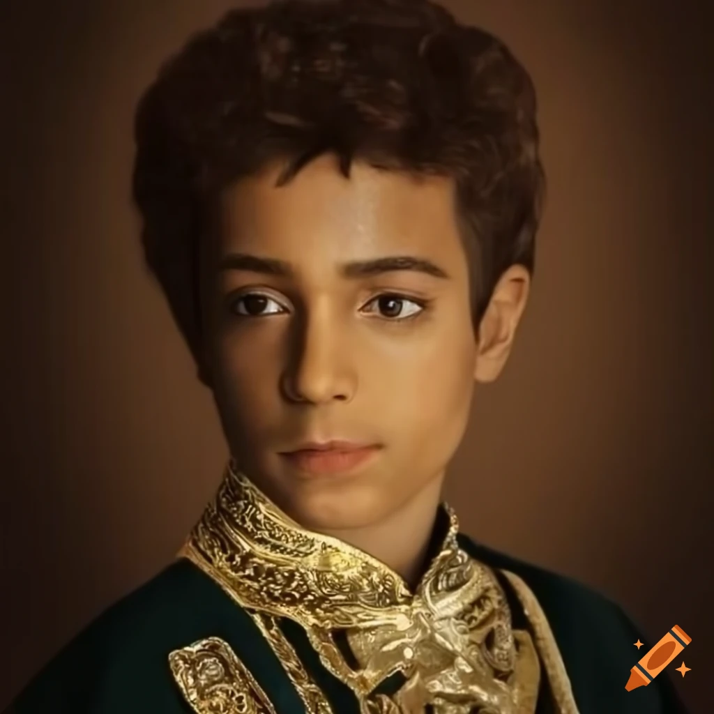 Regal blonde man in royal attire on Craiyon