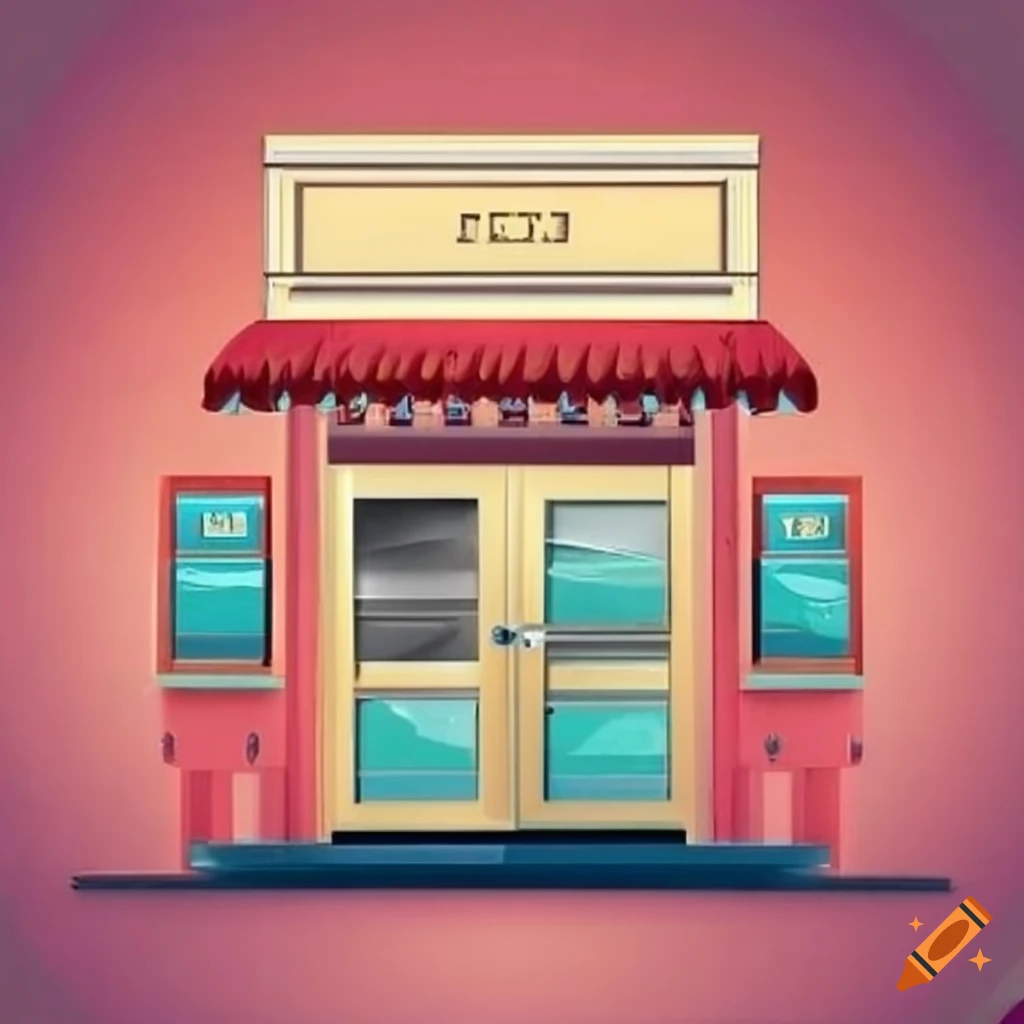 open doors of a local commercial