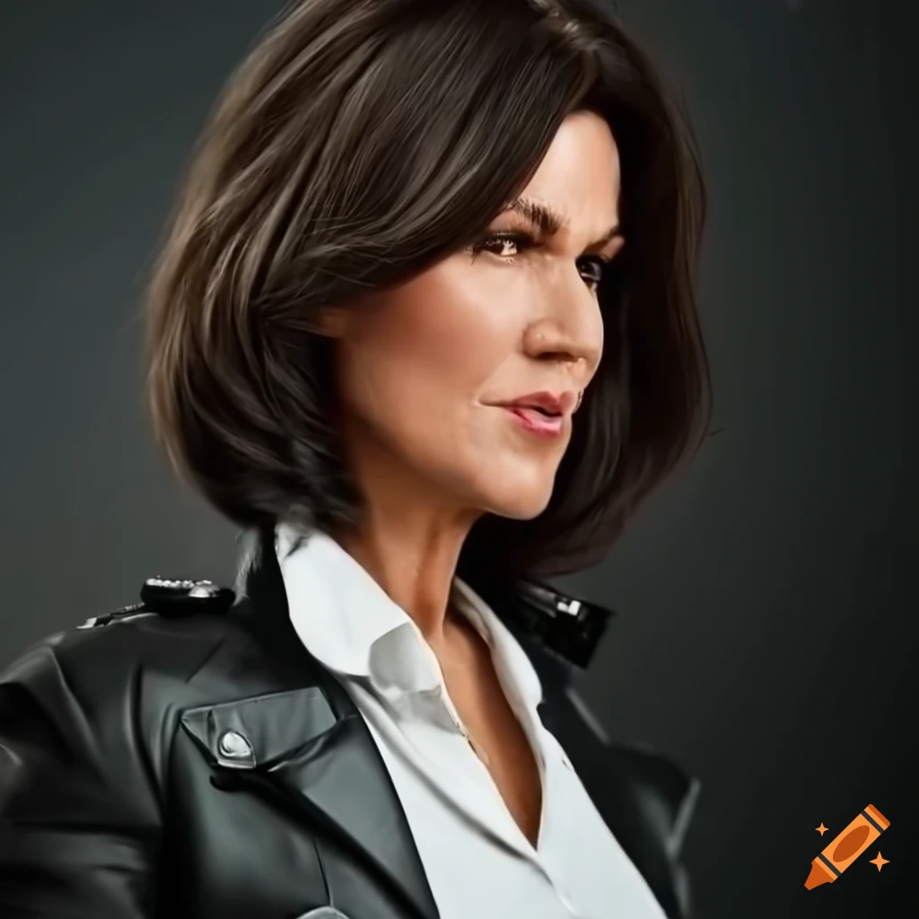 portrait of Susanna Reid as a police officer