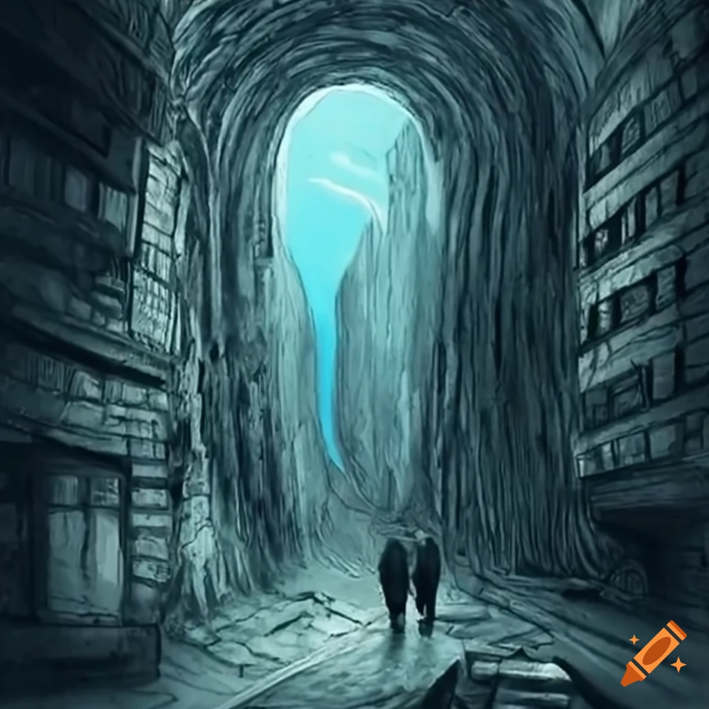 Image of a secret tunnel on Craiyon