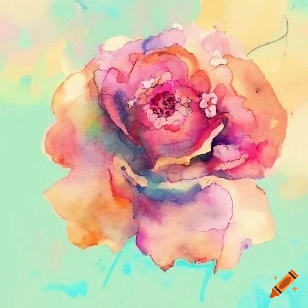 watercolor floral painting