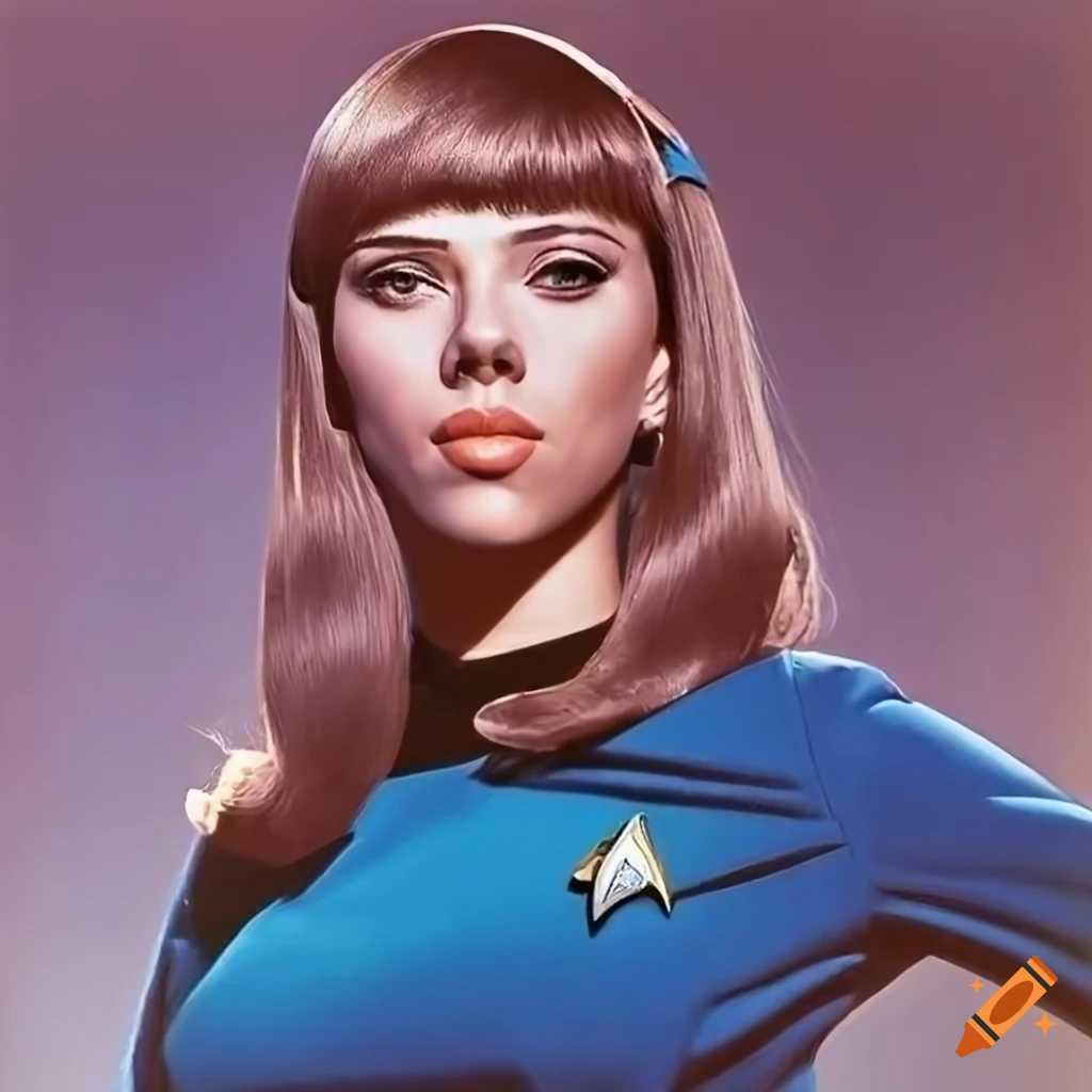 Scarlett Johansson As Vulcan Science Officer On Star Trek Bridge