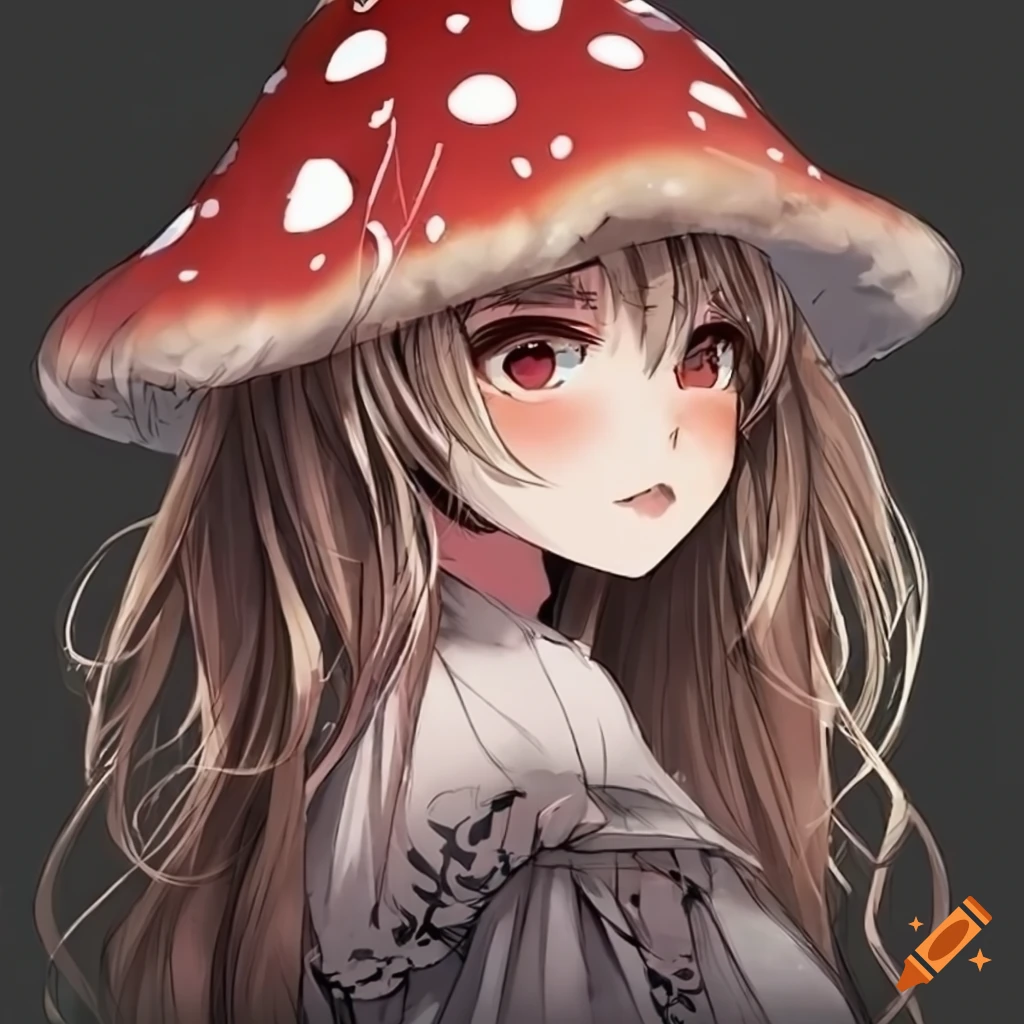 Mushroom girl because why not? | Anime Art Amino