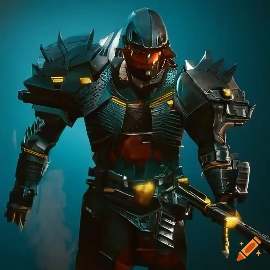 Image of adam smasher from cyberpunk 2077 on craiyon
