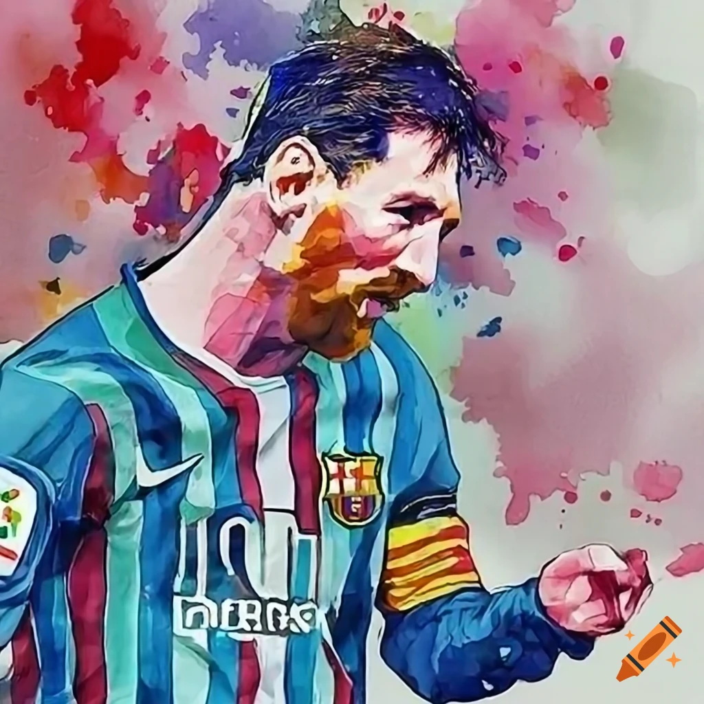 Artwork celebrating messi and ronaldo's triumphs on Craiyon