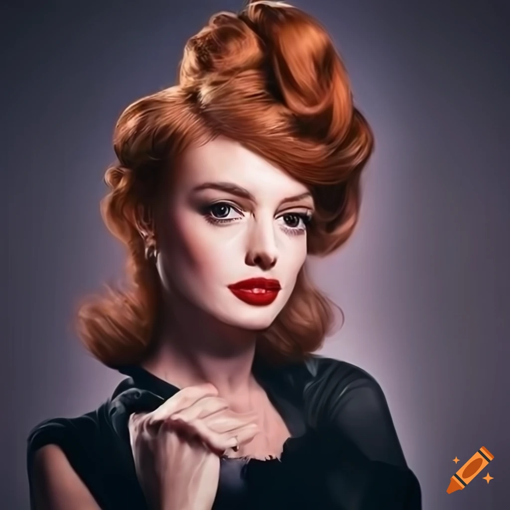 Portrait Of A Beautiful Young Lady In An Old fashioned Evening Dress On 