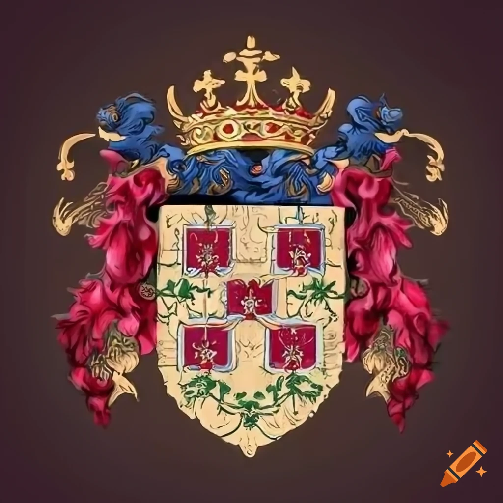 Coat of arms design for the parrilla family
