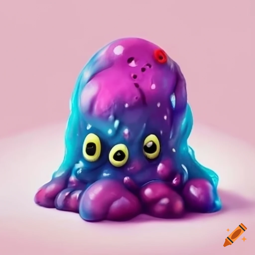 Illustration of a dysgenic slime monster on Craiyon
