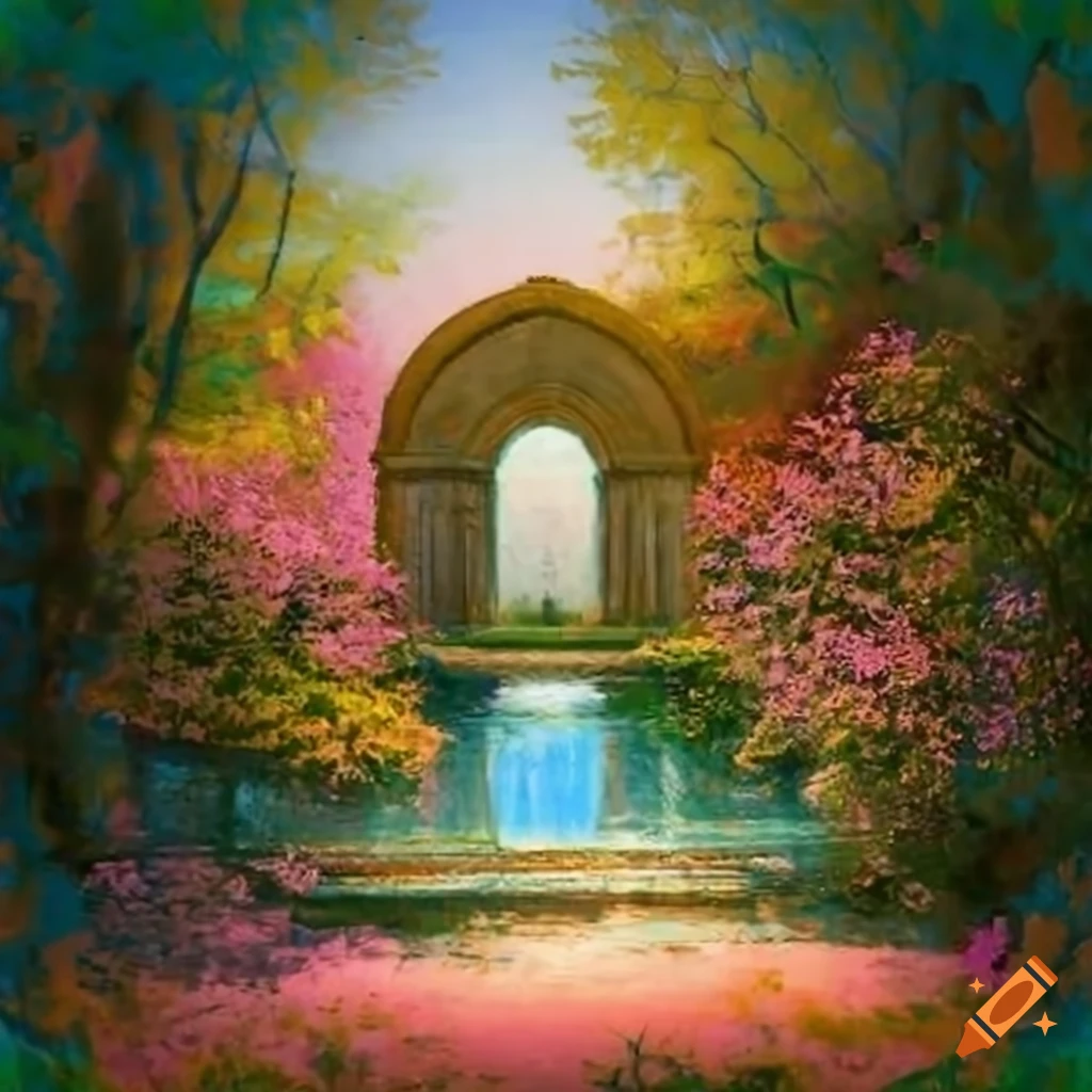 Monet inspired Painting Of A Garden Scene With Pink Hues On Craiyon pin-by-sooho-choung-on-202211-fall-coloring-pages-mini-drawings