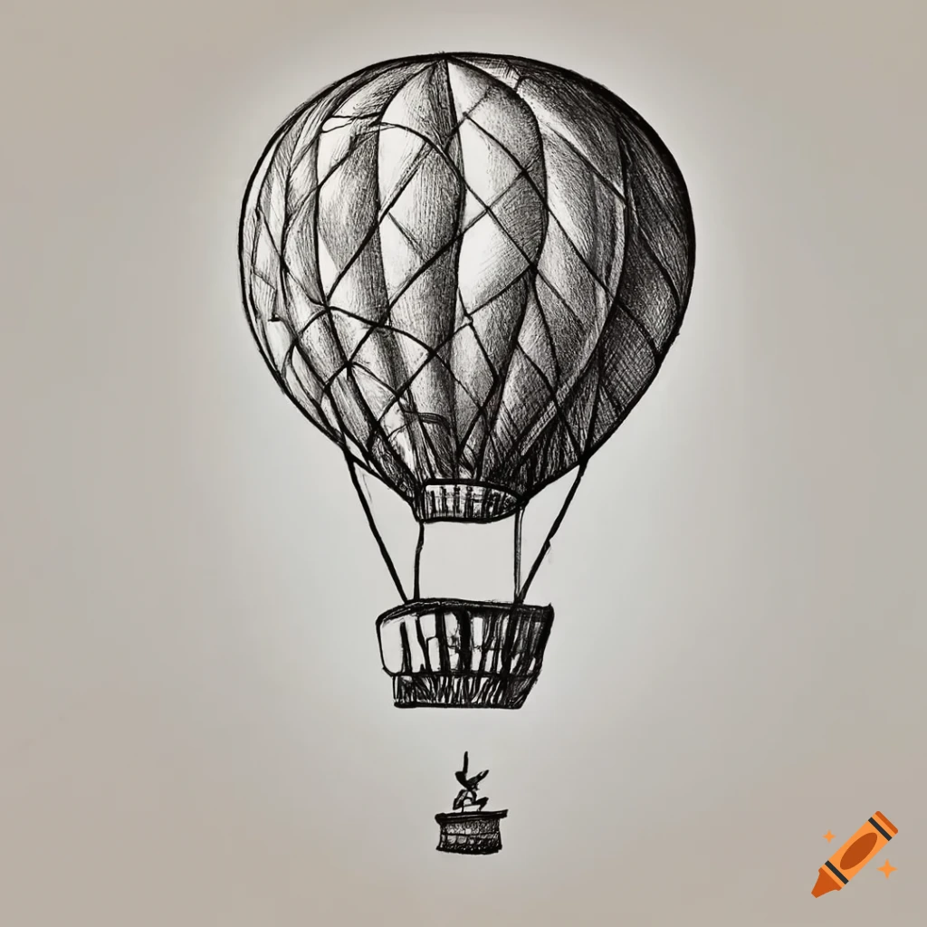 Four hot air balloon illustration, Hot air balloon Drawing, Hand-drawn  cartoon hot air balloon, cartoon Character, hand png | PNGEgg