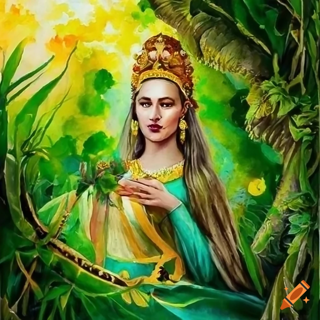 artwork of Andolendómairalva Selmelmilin, the Elven deity of Late Summer