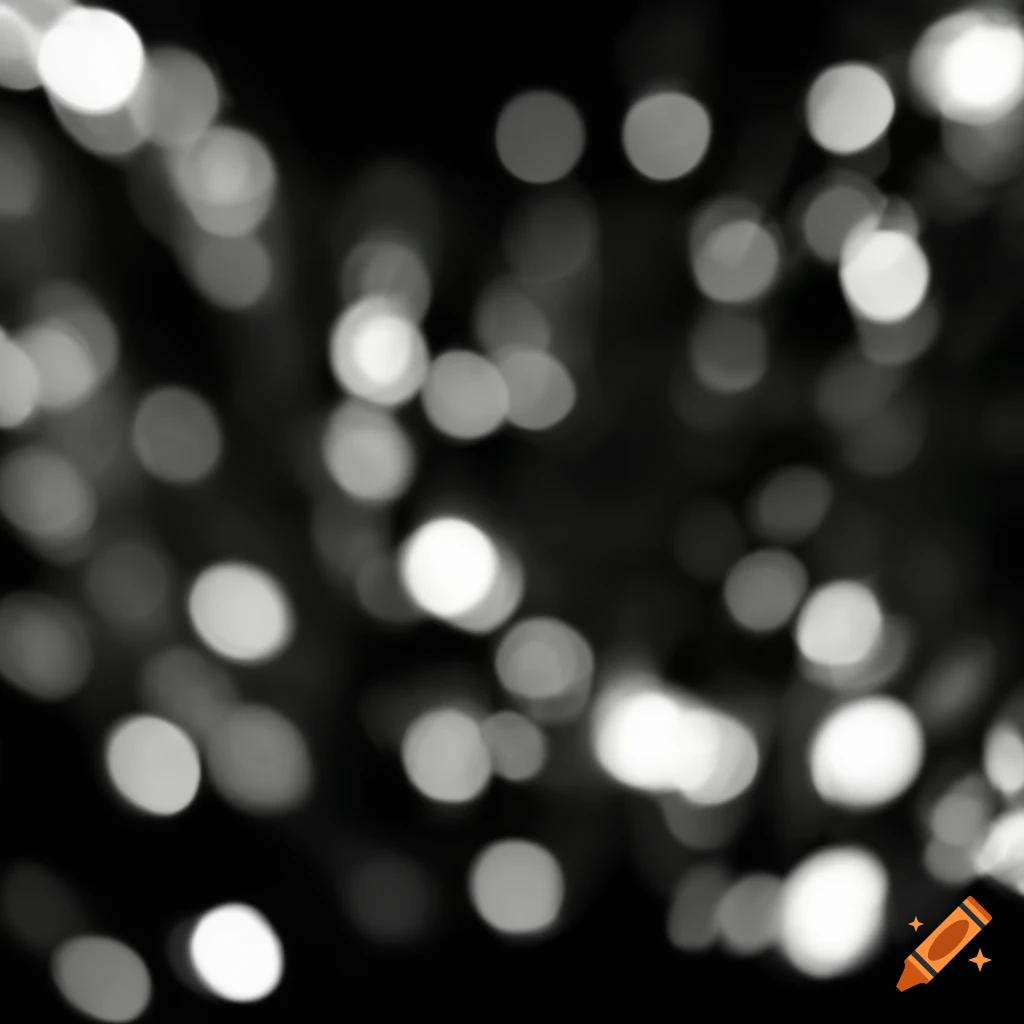 abstract image of silver bokeh lights