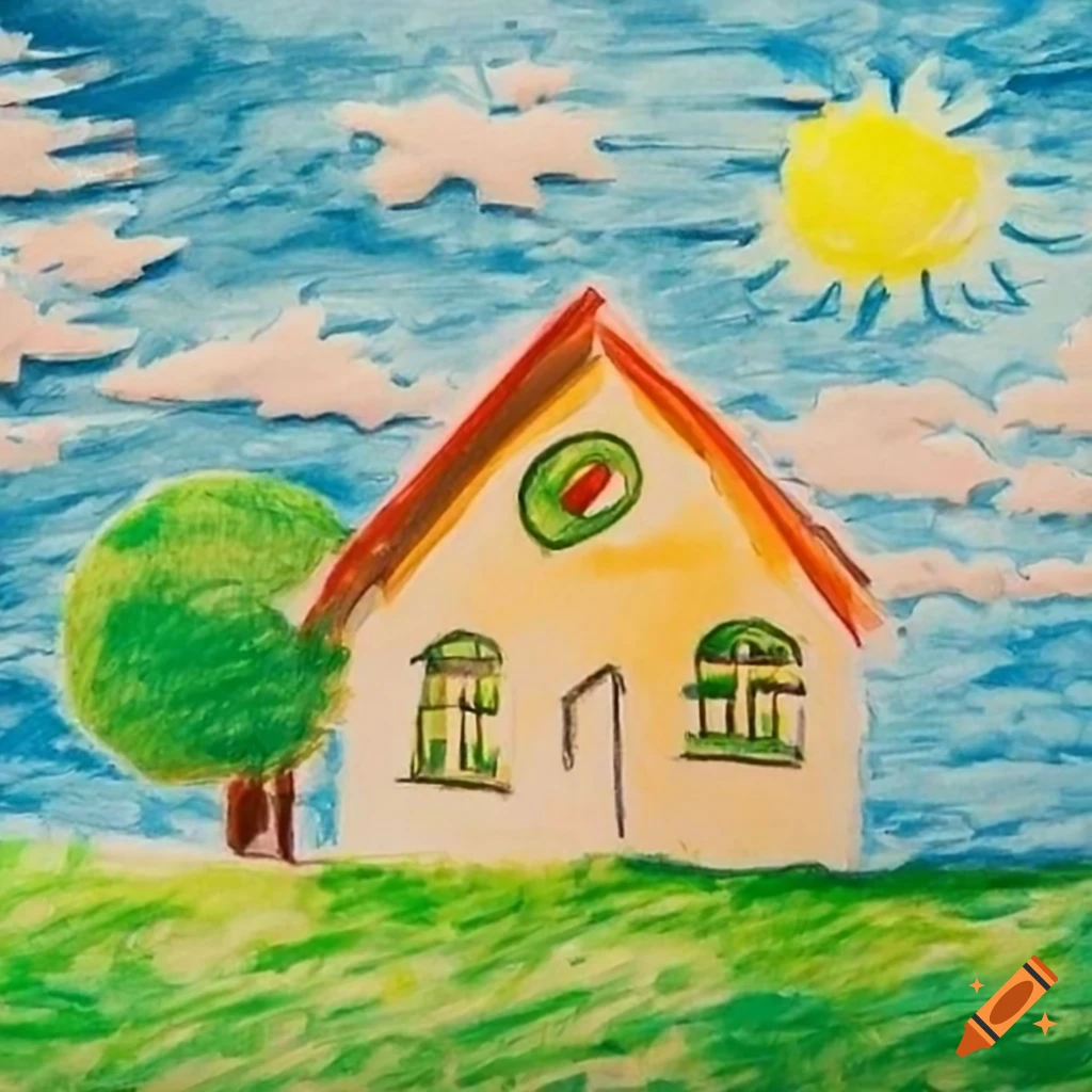Simple House Drawing for Kids Step by Step Lesson - YouTube-saigonsouth.com.vn