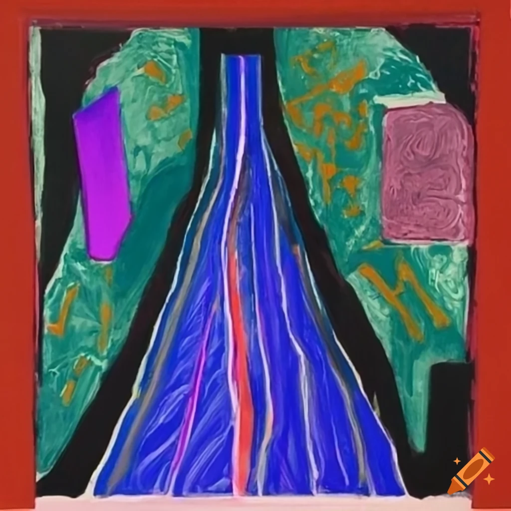 expressway and highway inspired by Georges Braque and David Hockney