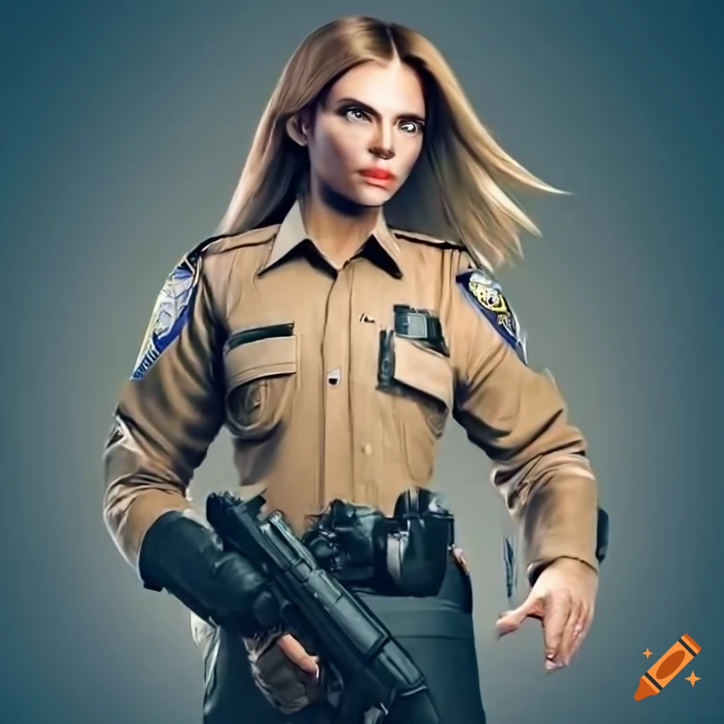 Hyperrealistic Police Photograph Of Officer Samantha Womack On Craiyon