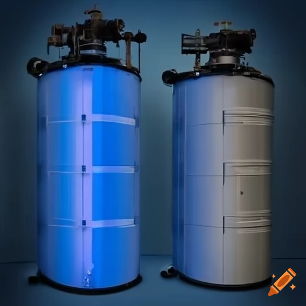 Image of a complex water tank system on craiyon