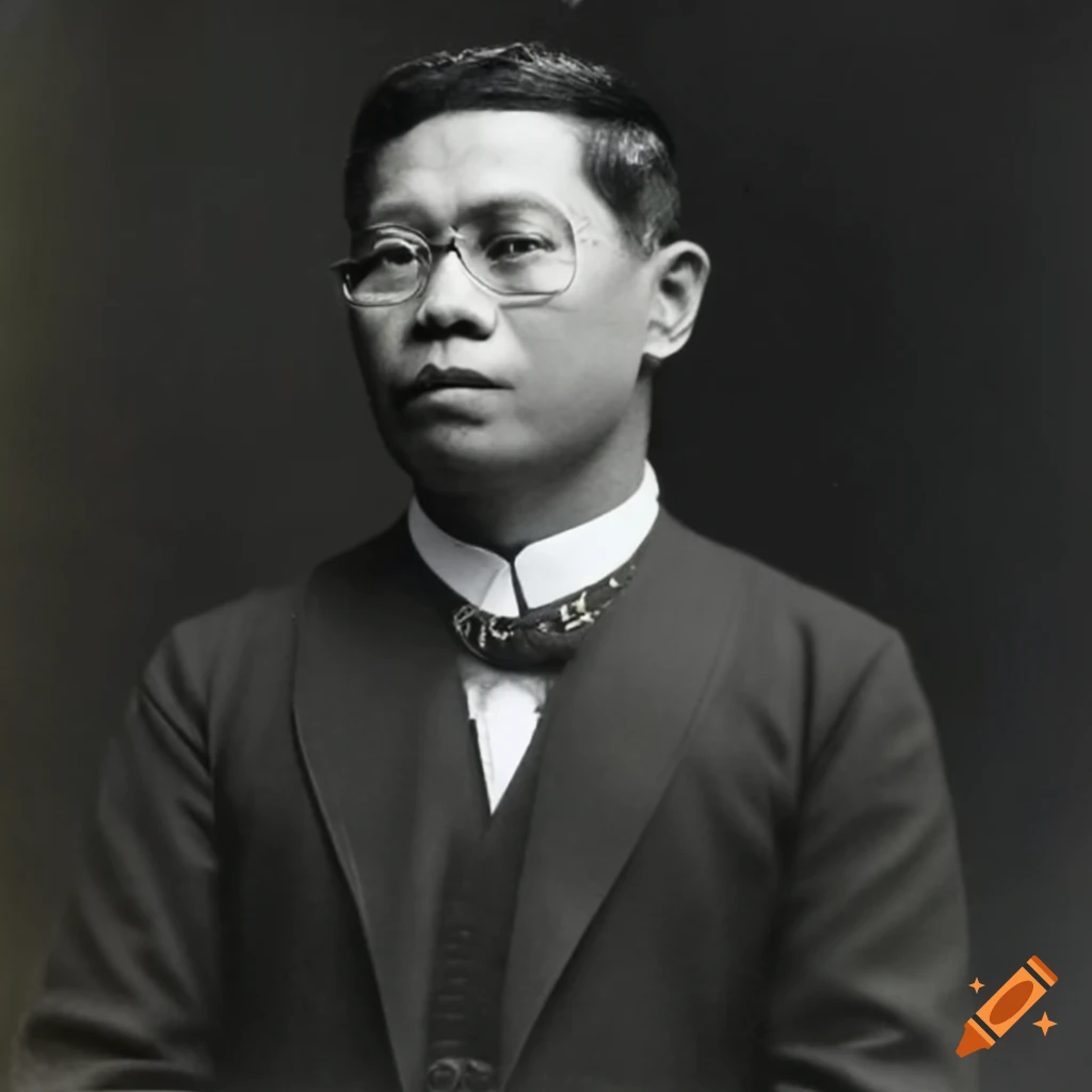 portrait of a distinguished Filipino official from the early 1900s