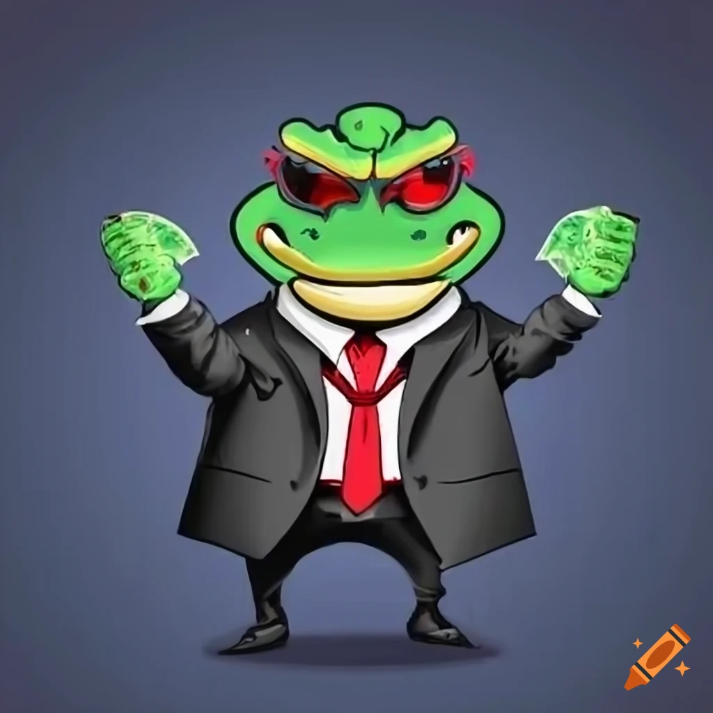cool alligator mascot with cash falling down